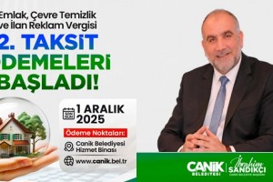 Canik'te Vergi Ödemeleri Başladı 